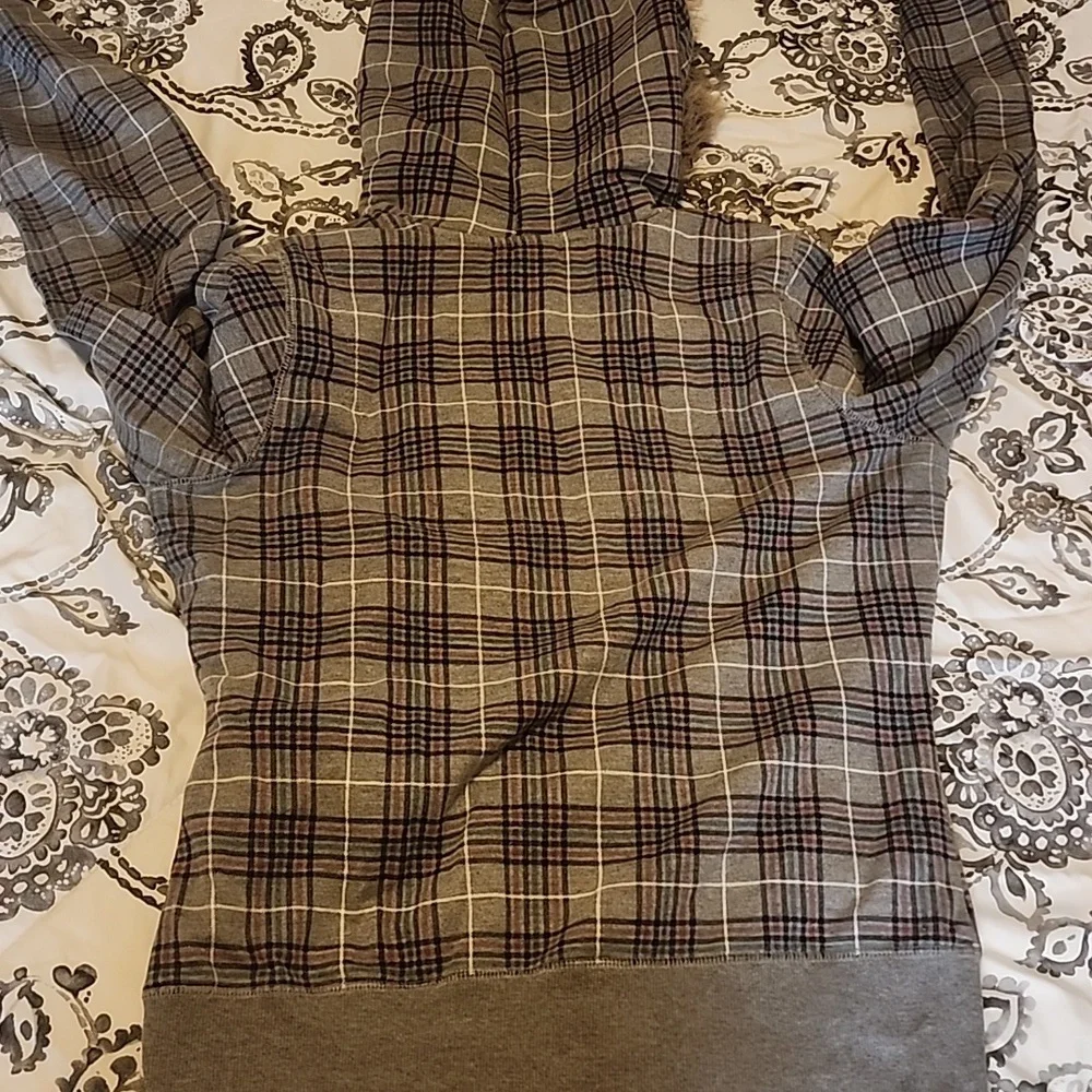 Self Esteem Gray Faux Fur Hoodie - Picture 4 of 4
